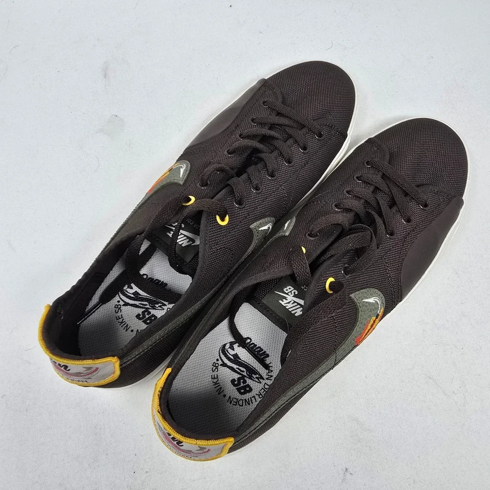 Nike SB BLZR Court Daan Van Der Linden Mens 11.5 Brown Fly Fishing Skate‎ Shoes